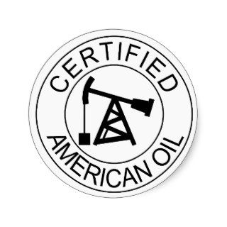 Certified American Oil Drilling Hard Hat Stickers