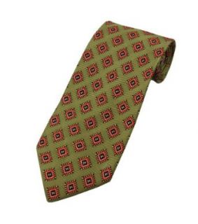Olive Pattern Tie #235 Clothing