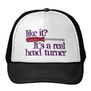 Screwdriver   head turner   funny image mesh hats
