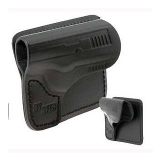SigTac Leather Concealment Pocket Holster, Black  Gun Holsters  Sports & Outdoors