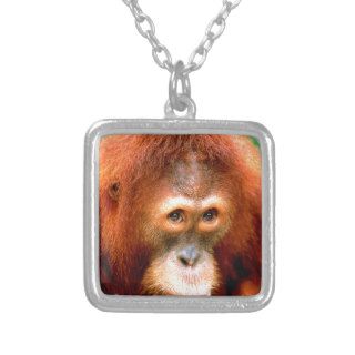 Orangutan Being Coy Sumartran Personalized Necklace