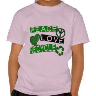 PEACE LOVE RECYCLE 1 T Shirts & Gifts