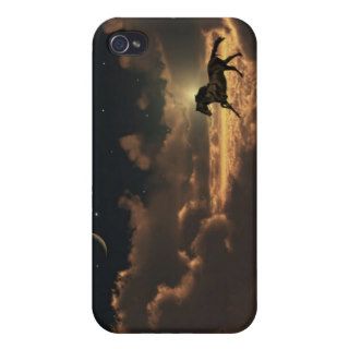 Horse runs on top of Clouds at Night   ip4 case iPhone 4/4S Cases