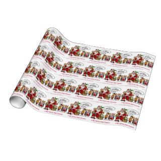 Very Mean Santa Ideal Situation Funny Gift Wrap Paper