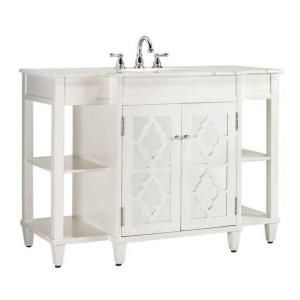 Home Decorators Collection Reflections 48 in. W x 35 in. H Bath Vanity in White Frame 0920600410