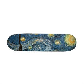 Vangogh Starry Night Skateboard Mini