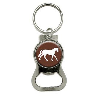 Graphics and More Horse Bottle Cap Opener Keychain (KB0050)  Automotive Key Chains 