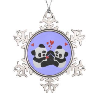 Precious Panda Christmas Ornament