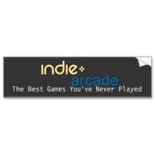 Indie Arcade The Best Games You've Never Played Bumper Stickers