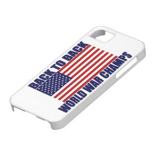 Classic US Flag World War Champs iPhone 5 Case