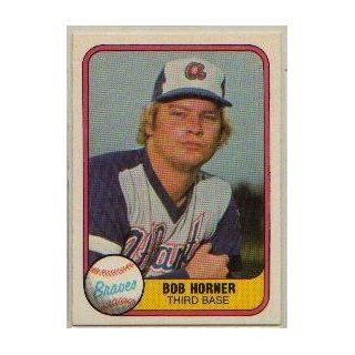1981 Fleer #244 Bob Horner Sports Collectibles