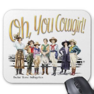 Oh You Cowgirl Collection Mousepads