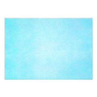 Teal Blue Light Watercolor Template Blank Custom Invitation