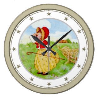 Little Bo Peep Has Lost Her Sheep Clock