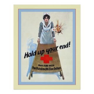 Hold Up Your End ~ Vintage Nurse Print