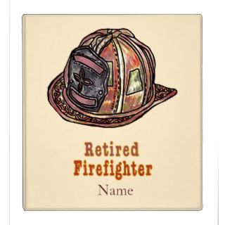 Custom Name Retired Firefighter Binders