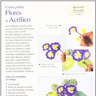 Como Pintar Flores Al Acrilico (Aprender Creando) (Spanish Edition) Carole Massey 9788496777149 Books