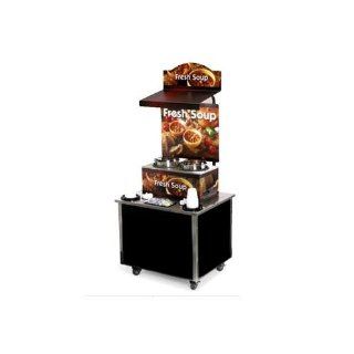 Vollrath 3702803 Soup Kiosk Free Standing Merchandiser with Country Kitchen Graphics, 78 Inch Kitchen & Dining
