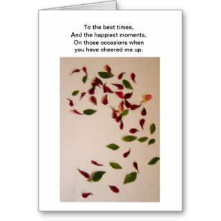 Thank you card with a few special words