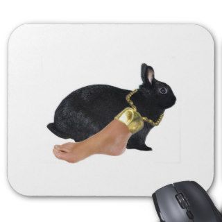Rabbit's Lucky Human Foot Mousepad