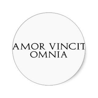 Amor Vincit Omnia Stickers