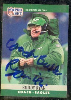 1988 Pro Set Buddy Ryan #253 Autographed Auto Card JSA Sports Collectibles