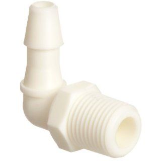 Value Plastics 18L230 1 White Nylon Tube Fitting, 200 Series Barbed 90 Degree Elbow, 3/16" (4.8 mm) Tube ID x 1/8 27 NPT Male (Pack of 25)