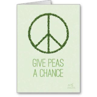 Give Peas A Chance Card