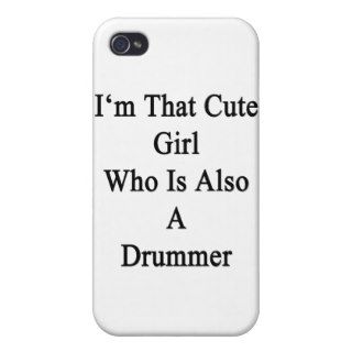 I'm That Girl Who Is Also A Drummer iPhone 4/4S Cases
