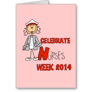 Stick Figure Nurses Week 2014 Greeting Cards