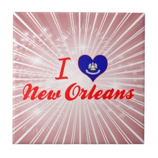 I Love New Orleans, Louisiana Ceramic Tile