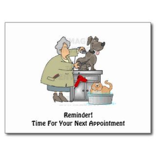 Dog Groomer Next Appointment Postcard