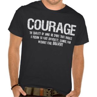 COURAGE Inspired Distressed Tee