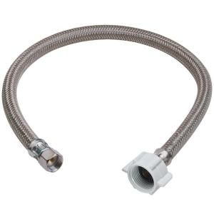 3/8 in. Compression x 7/8 in. Ballcock Nut x 12 in. Polymer Braid Toilet Water Connector B1 12DL F