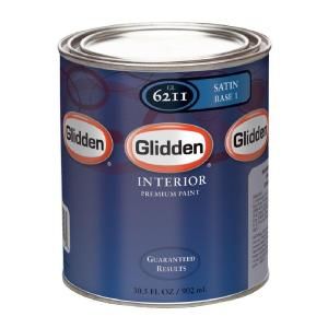 Glidden Premium 1 qt. Satin Light Colors Interior Latex Paint GLN6211 04