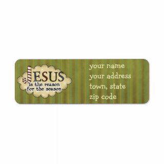 Jesus is the reason Christmas Return Address Label