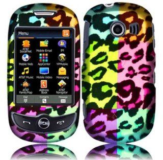 Samsung Flight 2 II A927 Rubberized Design Cover   Colorful Leopard Cell Phones & Accessories