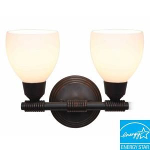 Access Lighting 2 Light Oil Rubbed Bronze Vanity with Opal Glass DISCONTINUED CLI CE 3802 10 56