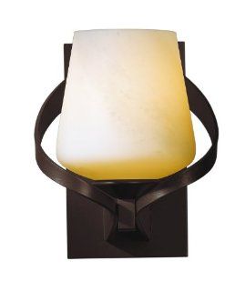 Hubbardton Forge 204101 236 03 Mahogany Ribbon 1 Light Up Light Wall Sconce from the Ribbon Collection    