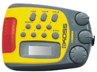 Koss PP257 Water Resistant Sports Armband Digital Radio (Yellow) (Discontinued by Manufacturer) Electronics