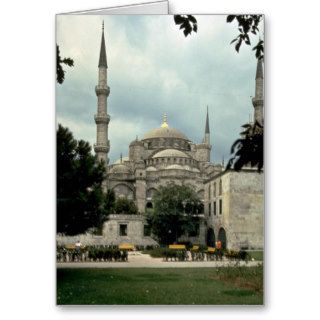 Blue Mosque, Istanbul, Turkey Greeting Card