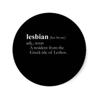 LESBIAN (GREEK) T SHIRT / Gay Slang T shirt Sticker