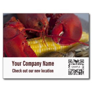 Postcard Template Photo Lobster