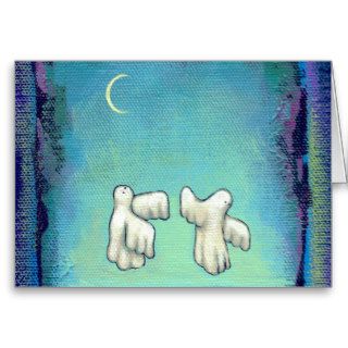 Titled  Ancestors (When the Moon is Barely There) Greeting Card
