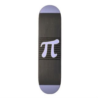 Lavender Blue Pi symbol Skateboard Decks
