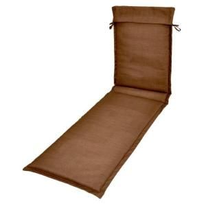 Plantation Patterns Solid Brown Outdoor Sling Chaise Lounge Cushion 7724 01222900