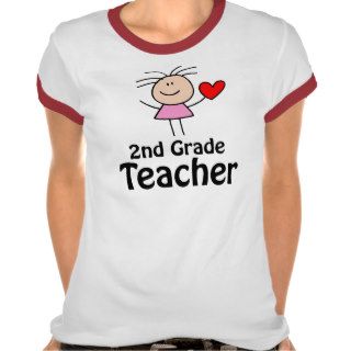 I Heart 2nd Grade Teacher T shirt