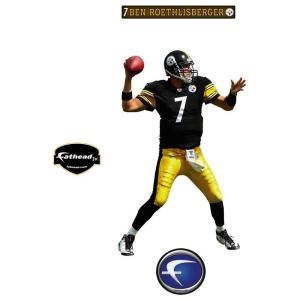 Fathead 20 in. x 32 in. Ben Roethlisberger Pittsburgh Steelers Wall Decal FH15 15162