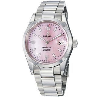 Kadloo Men's 'Ocean Class' Pink Mother of Pearl Dial Steel Watch Men's More Brands Watches