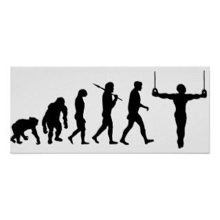 Evolution of Gymnastics Gymnasts Sports Fan Print